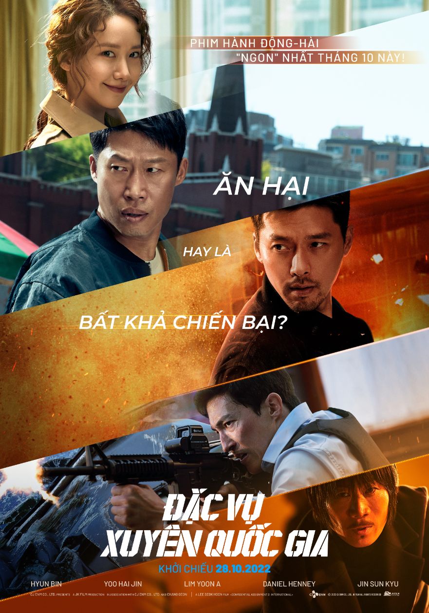 Poster chính thức CA2 Mỹ nam Daniel Henney át vía cả tài tử quốc dân Hyun Bin trong Đặc Vụ Xuyên Quốc Gia