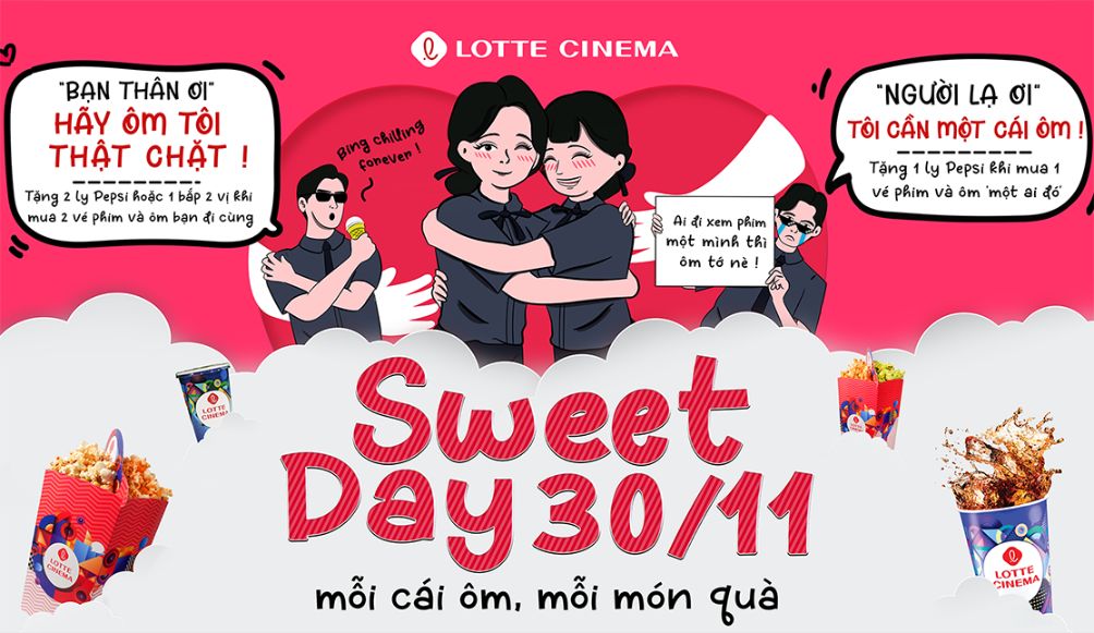 Lotte Cinema 1 Bạn có sẵn sàng nhận lấy cái ôm từ người xa lạ?