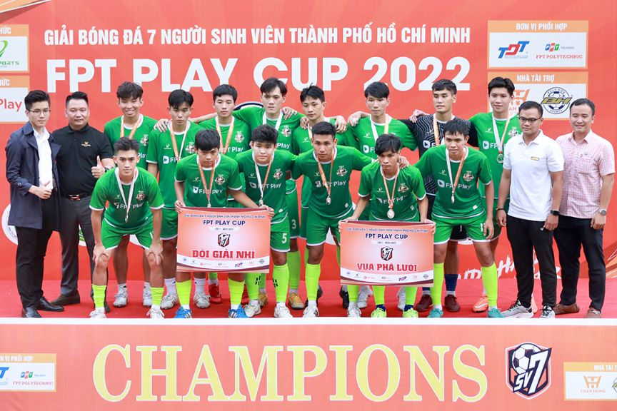 Giải Nhì Trường Đh Tôn Đức Thắng Bế mạc Giải bóng đá 7 người sinh viên TP.HCM   FPT Play Cup 2022