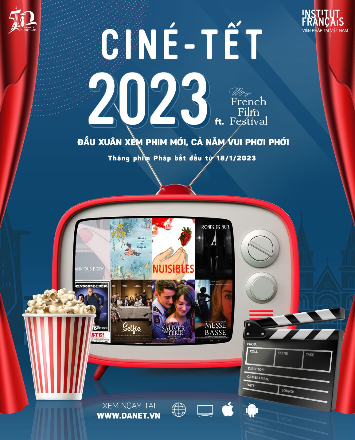 Cine Tet 1 Thưởng thức điện ảnh Pháp miễn phí ngày Tết trên DANET và FPT Play