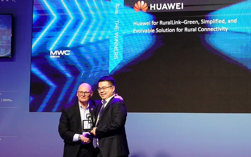 Huawei RuralLink vinh dự nhận giải thưởng ‘Sáng kiến Di động Tốt nhất cho các Thị trường Mới nổi”  Huawei nhận 4 giải thưởng Di động Toàn cầu từ GSMA tại MWC 2023