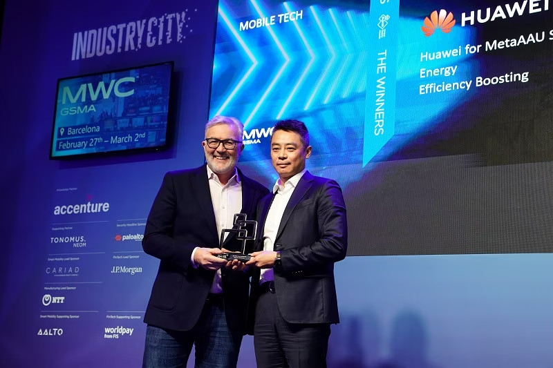 Sản phẩm Huawei MetaAAU nhận giải Cơ sở Hạ tầng Mạng di động Tốt nhất Huawei nhận 4 giải thưởng Di động Toàn cầu từ GSMA tại MWC 2023