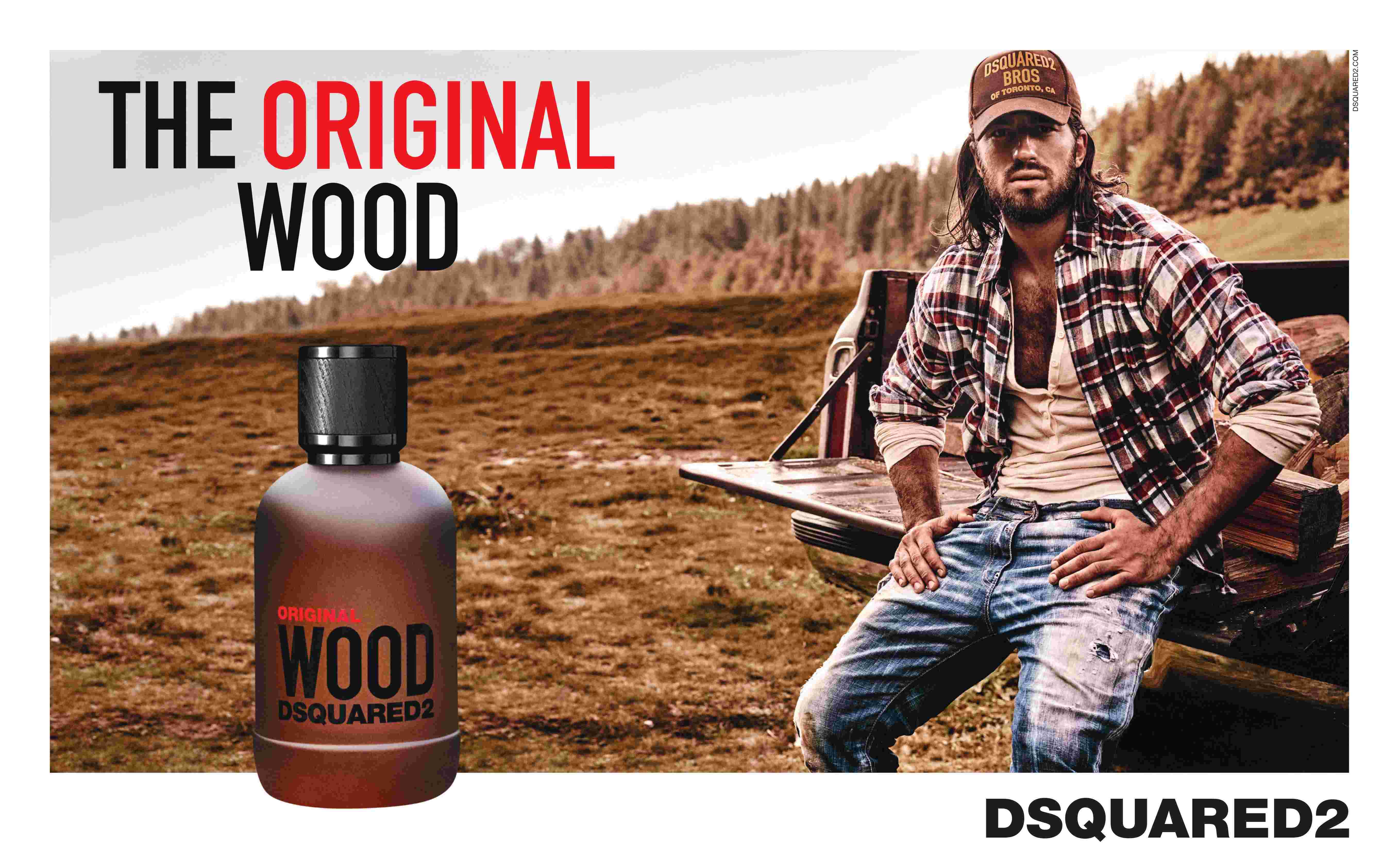 Dsquared Original Wood 1 low res Dsquared2 Original Wood   Hương gỗ mộc mạc dành cho người đàn ông bản lĩnh