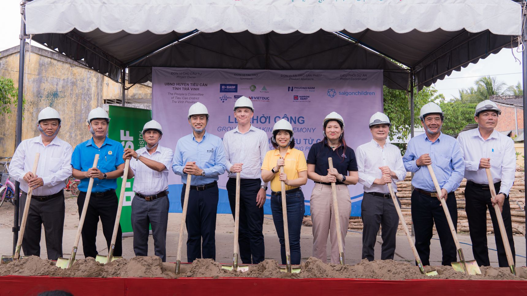 trường tiểu học Hiếu Tử C 2 1 Khởi công dự án xây phòng học cho gần 100 học sinh tại Trà Vinh
