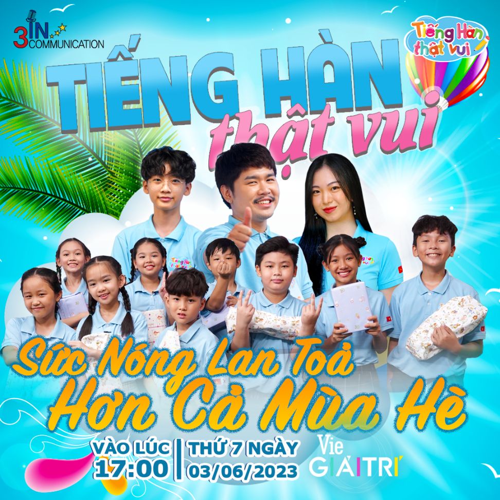 poster chương trình Tiếng Hàn Thật Vui: Gameshow học tiếng Hàn cho trẻ em tại Việt Nam