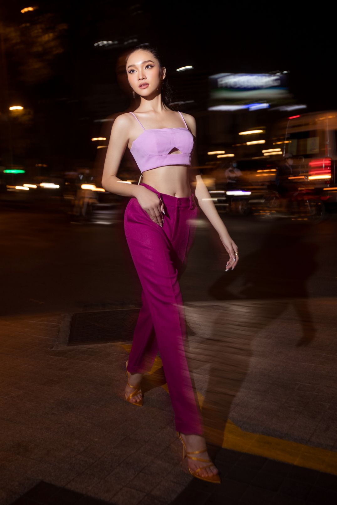 ảnh street style 3 Hoa hậu Phạm Kim Ngân chất lừ với bộ ảnh street style cá tính