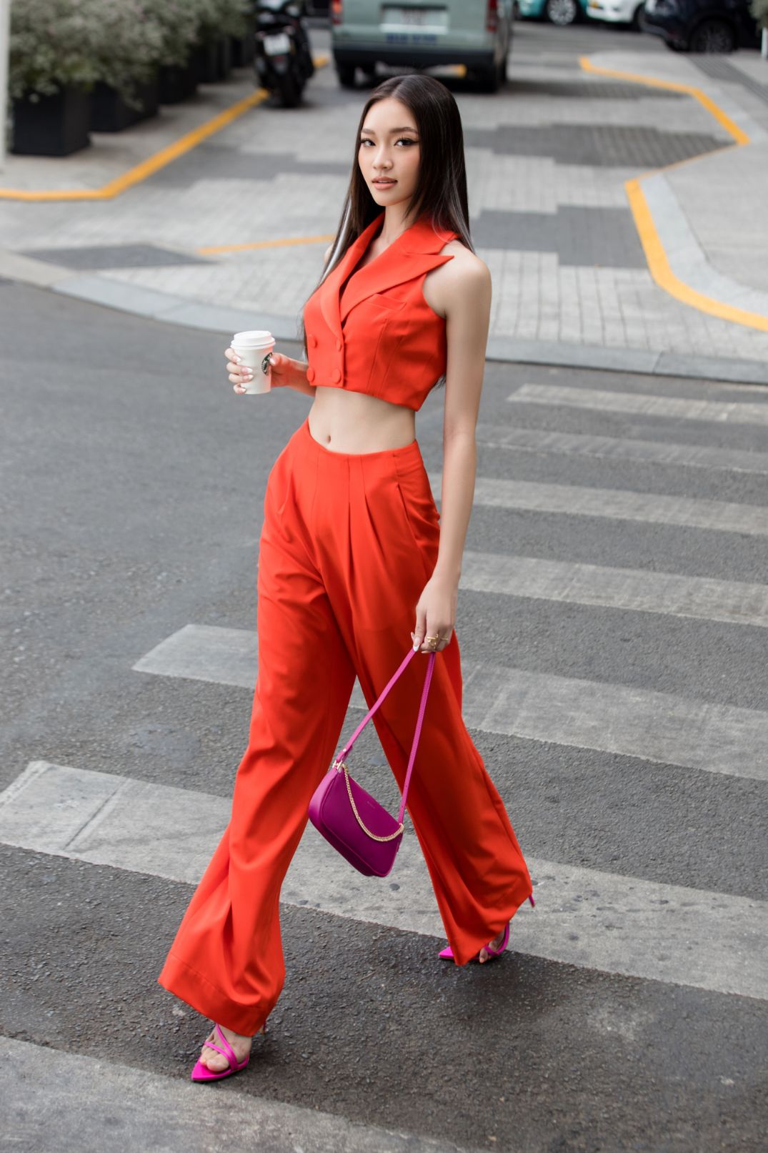 ảnh street style 9 Hoa hậu Phạm Kim Ngân chất lừ với bộ ảnh street style cá tính