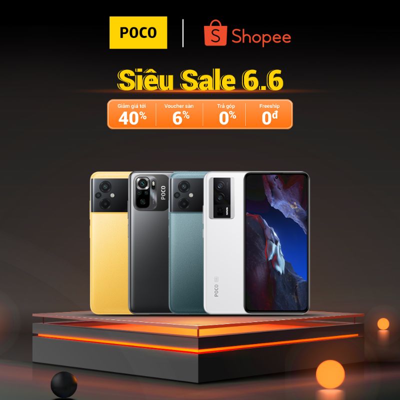 Poco Shopee  Xiaomi giảm giá tới 40% tri ân người tiêu dùng nhân dịp 6/6