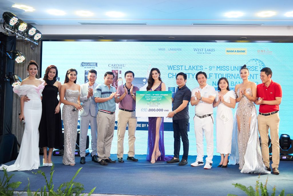 Giai Golf Hoa hau Hoan vu Viet Nam 202152 Khởi động giải golf từ thiện Hoa hau Hoan Vu Vietnam Charity Golf Tournament 2023