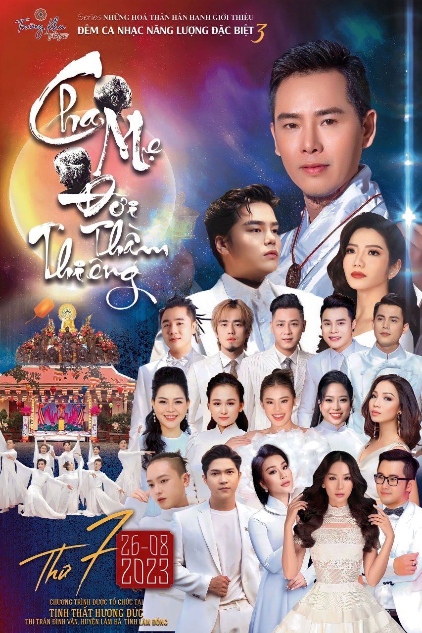 Poster chính Trường Kha Tibetan tổ chức show nhạc thiêng tháng 7 báo hiếu đấng sinh thành