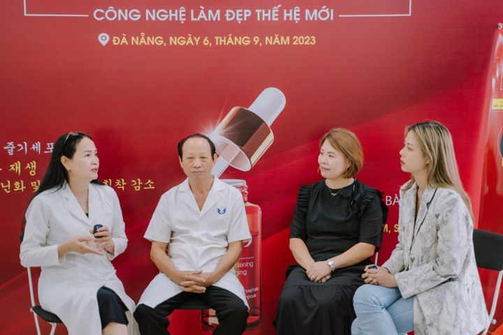 Diễn viên Mỹ Hạnh 4 Diễn viên Mỹ Hạnh gặp gỡ các chuyên gia làm đẹp tại Đà Nẵng