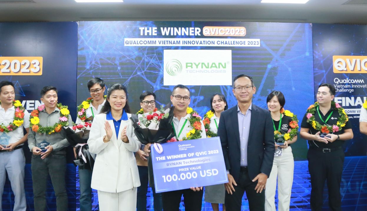 Giai nhat Rynan Thử thách Đổi mới sáng tạo Qualcomm Việt Nam 2023 công bố top 3 chiến thắng