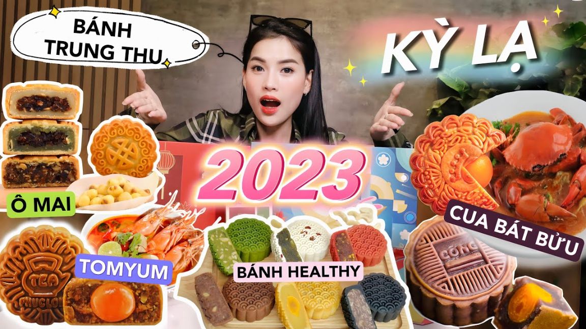 Hà Linh Độc lạ bánh trung thu 2023, món nào hot trend đều được đưa vào bánh?