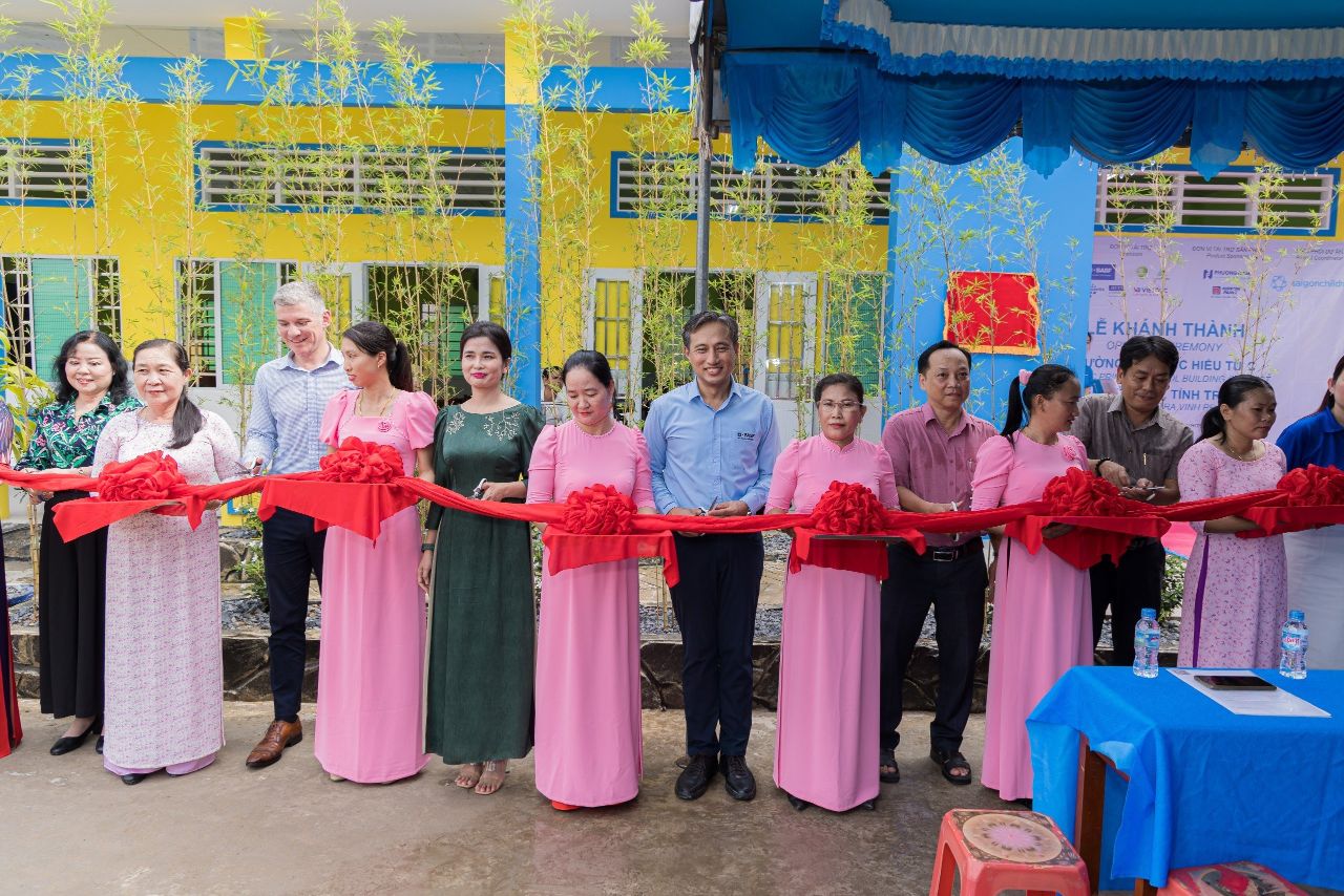 Saigon Children 1 Hoàn thiện ngôi trường mới cho 100 học sinh Trà Vinh