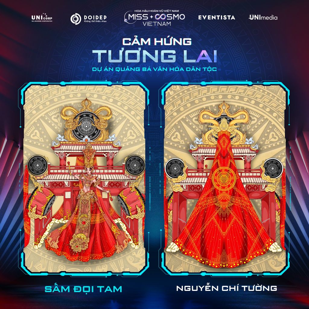 SẤM ĐỘI TAM Ấn tượng với dự án Quảng bá Văn hóa Dân tộc   Miss Cosmo Vietnam 2023