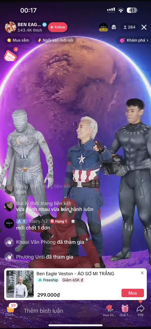 4. Captain America lần đầu livestream tại Việt Nam “Phiên Live” đặc biệt lần đầu chỉ dành riêng cho Quý Ông