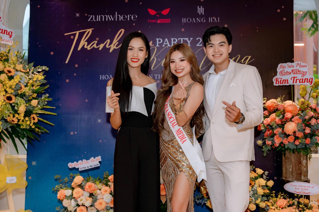 Hoa Hậu Truyền Thông Châu Á 2 Diễn viên Lý Hương chúc mừng Kim Trang đạt giải Hoa hậu Truyền thông Châu Á