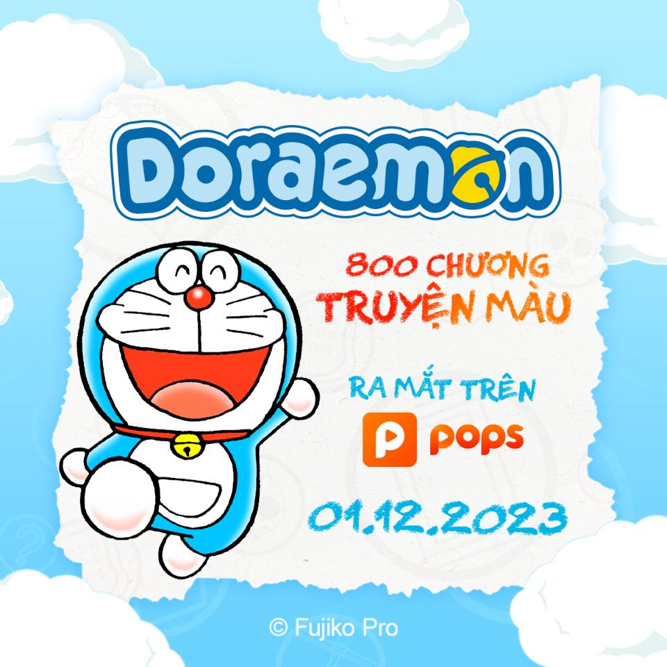 KV POPS lần đầu phát hành truyện tranh Doraemon bản màu phiên bản kỹ thuật số