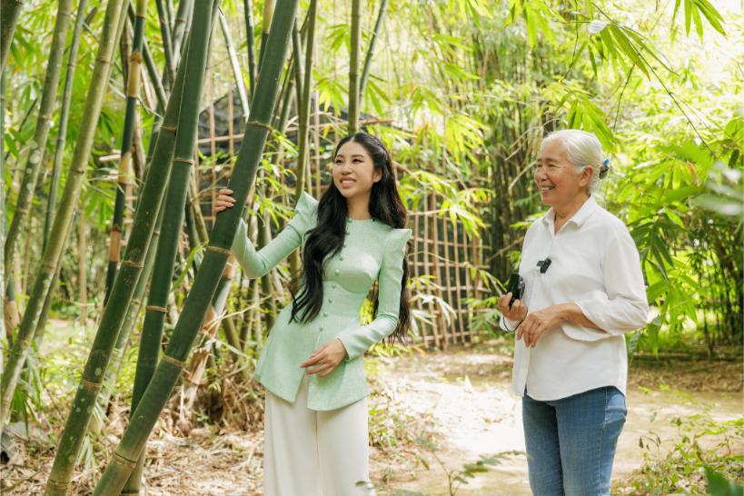Miss Earth lan Anh 3 Hoa hậu Lan Anh giới thiệu Khu bảo tồn tre tự nhiên lớn nhất Việt Nam đến Miss Earth