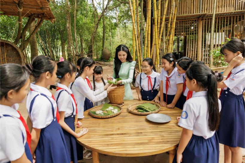 Miss Earth lan Anh 4 Hoa hậu Lan Anh giới thiệu Khu bảo tồn tre tự nhiên lớn nhất Việt Nam đến Miss Earth