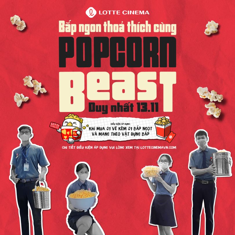 Popcorn Beast 1 Bắp ngon thỏa thích cùng Popcorn Beast