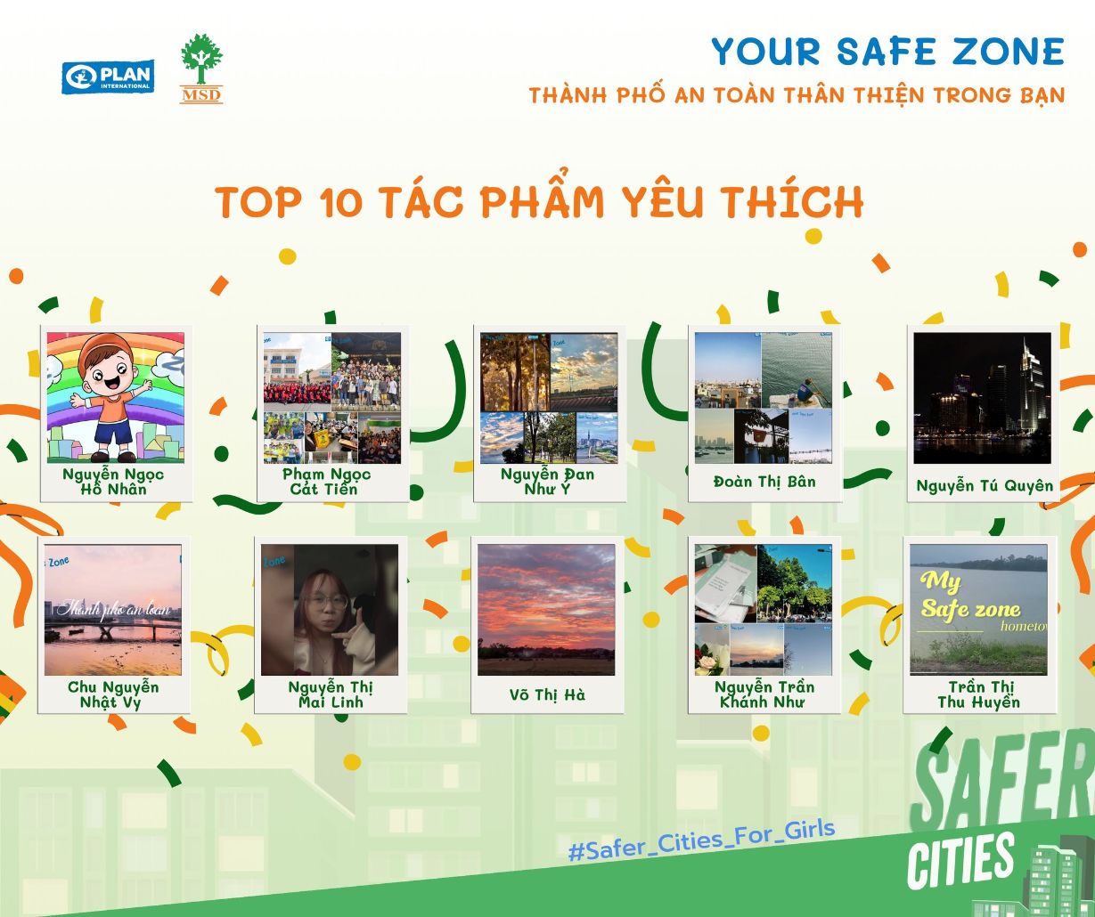 Your Safe Zone 3 Công bố kết quả cuộc thi Your Safe Zone – Thành phố An toàn và Thân thiện trong bạn
