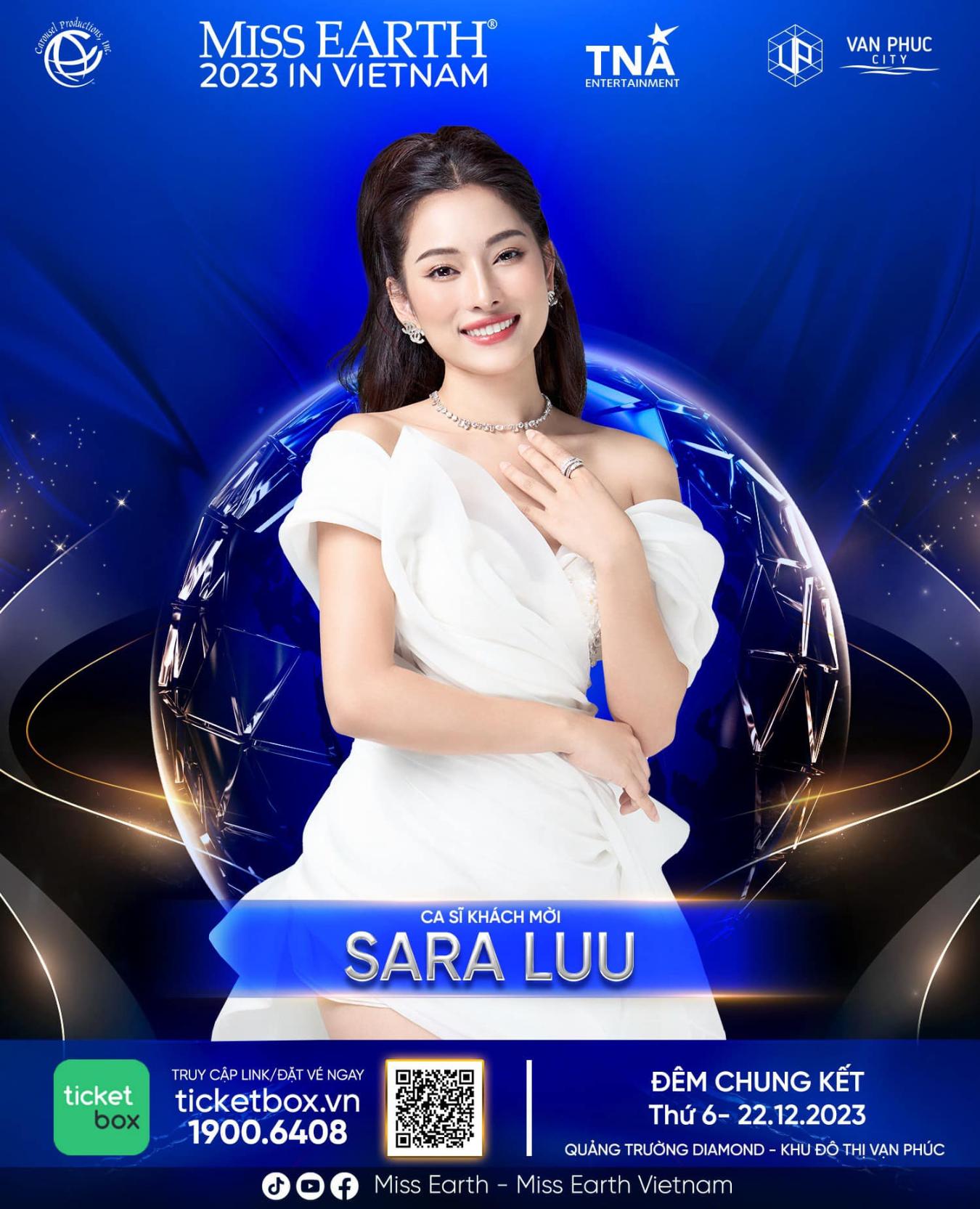 4. Sara Luu Hé lộ dàn nghệ sĩ trình diễn trong chung kết Miss Earth 2023