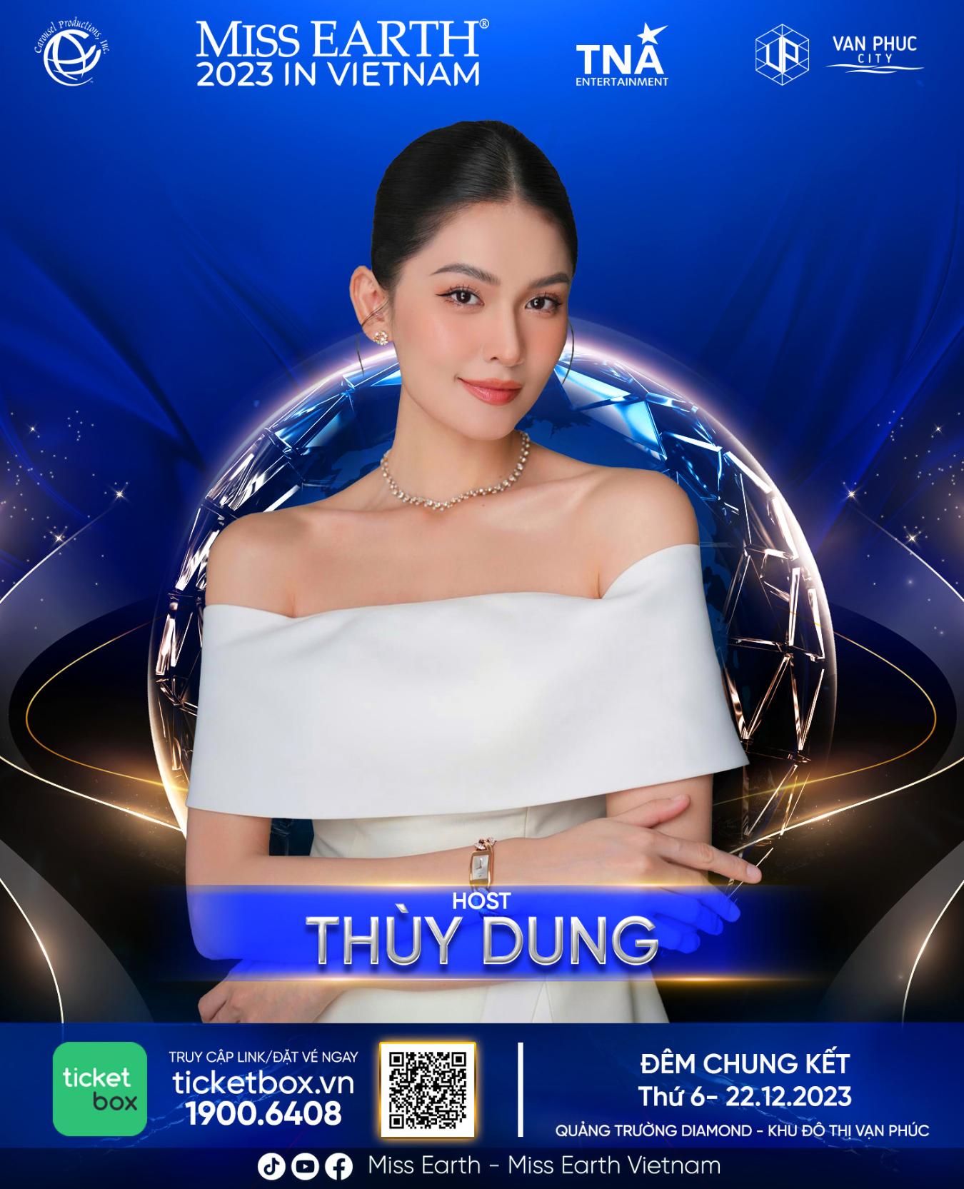 Host Thuy Dung Hé lộ dàn nghệ sĩ trình diễn trong chung kết Miss Earth 2023