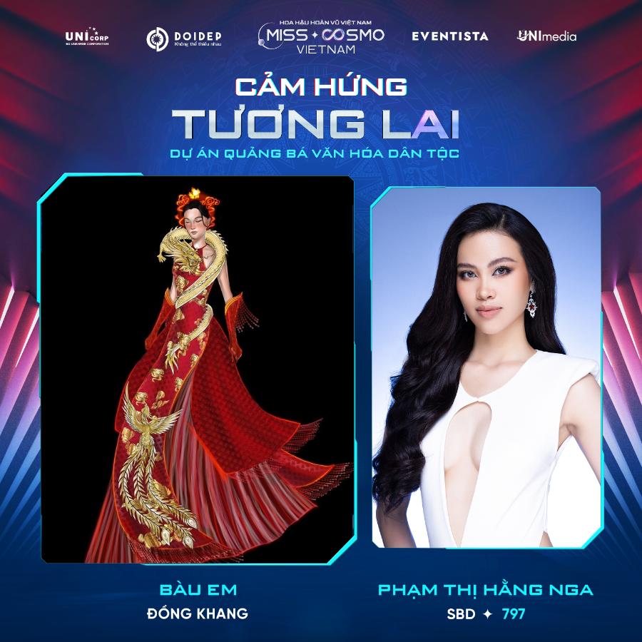PHẠM THỊ HẰNG NGA 797 40 thí sinh Miss Cosmo Vietnam 2023 sẽ trình diễn Dự án Quảng bá Văn hóa Dân tộc