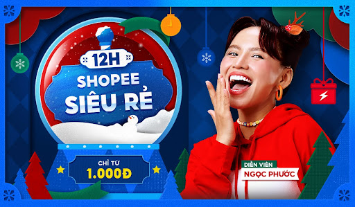Shopee ok 1 Mạnh tay chốt đơn cuối năm cùng loạt deal từ 9.000 đồng tại 25.12 Lương Về Sale To