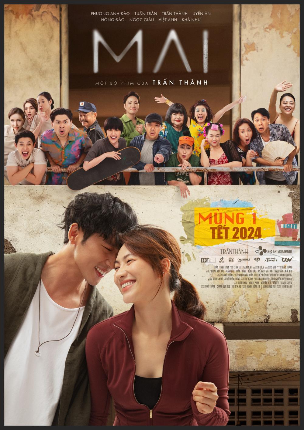 Main Trailer Poster Phim Mai của Trấn Thành tung trailer hé lộ tình chị em giữa Phương Anh Đào   Tuấn Trần