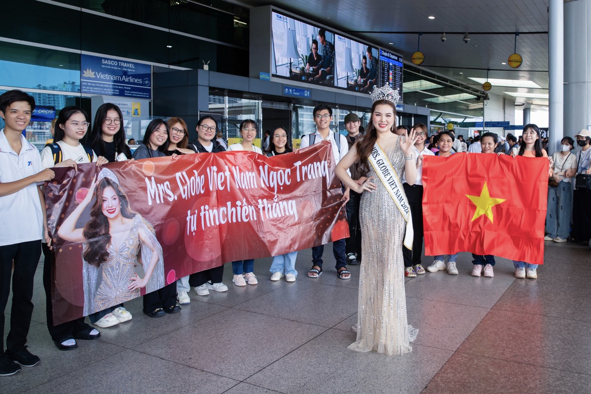 Hoa hậu Nguyễn Ngọc Trang chính thức lên đường dự thi Mrs Globe 2024 4 Hoa hậu Nguyễn Ngọc Trang chính thức lên đường dự thi Mrs Globe 2024