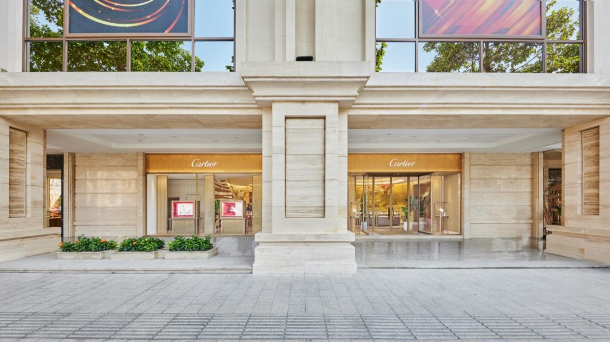 Mặt tiền chính – Cartier ra mắt cửa hàng mới tại trung tâm thương mại Union Square Thành phố Hồ Chí Minh Cartier ra mắt boutique mới tại Union Square TP.HCM