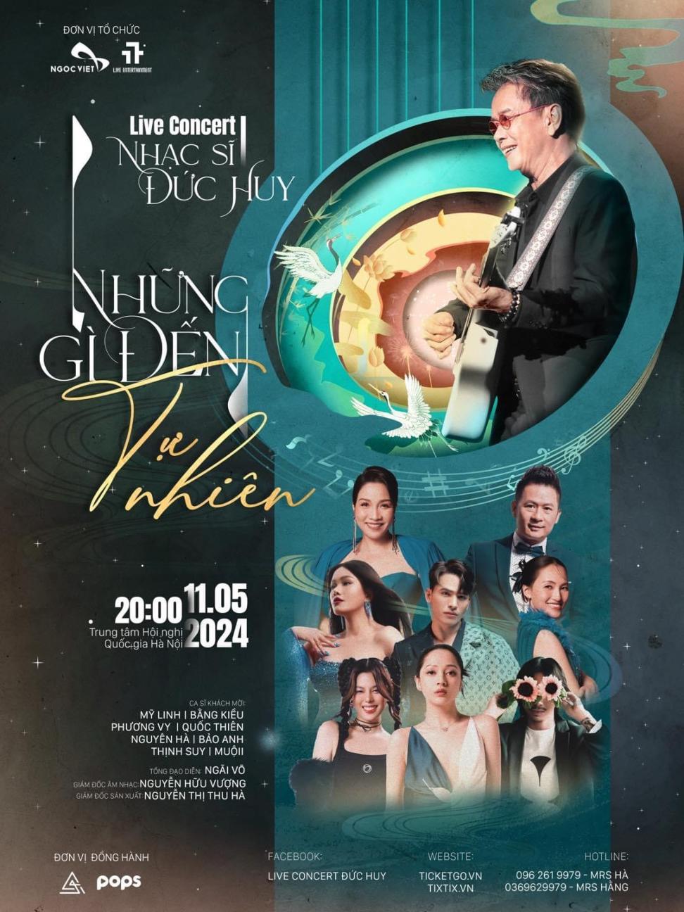 Poster Live Concert Duc Huy 1 Vừa mở bán sớm, Live concert Đức Huy đã nhận cơn mưa niềm vui