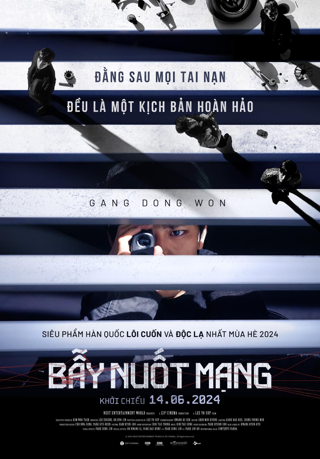 Teaser Poster Gang Dong won và Lee Jong suk xác nhận đổ bộ rạp Việt tháng 6 với Bẫy Nuốt Mạng