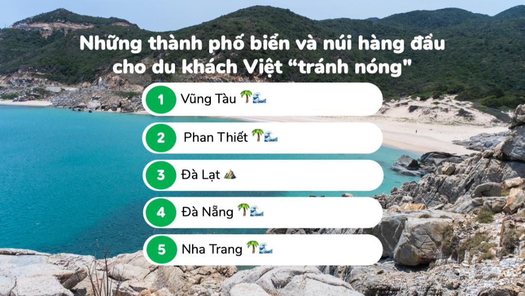 VN VISUAL 1 Biển xanh và đồi núi là lựa chọn hàng đầu của du khách Việt trong đợt nắng nóng kỷ lục