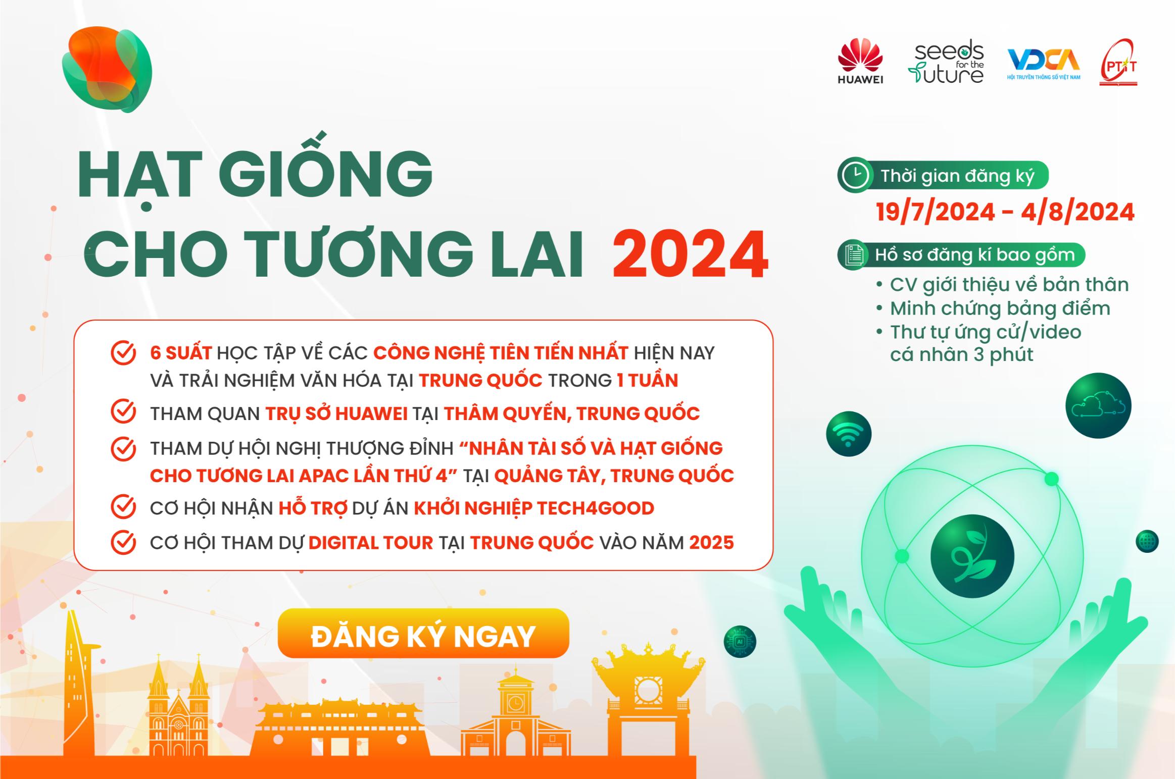 Poster Seeds For The Future 2024 1 Hạt giống cho Tương lai 2024: Cơ hội làm chủ công nghệ số toàn diện cho sinh viên tài năng