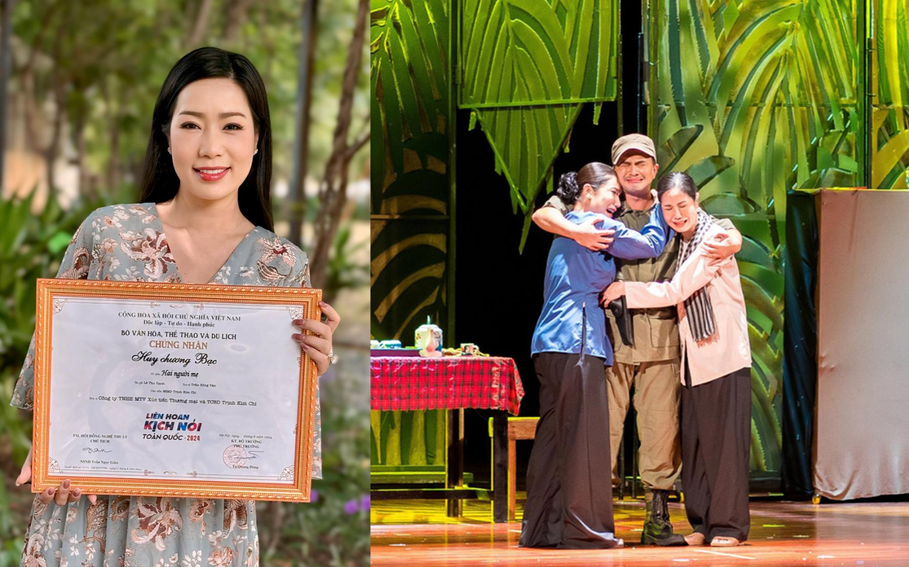 Trinh kim chi dao dien hai nguoi me 3 2 Hai Người Mẹ của NSND Trịnh Kim Chi nhận 5 giải tại Liên hoan Sân khấu Kịch nói Toàn quốc 2024
