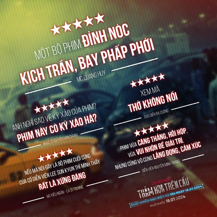 aw review Dàn nghệ sĩ Việt trầm trồ trước bom tấn Dự Án Mật: Thảm Hoạ Trên Cầu