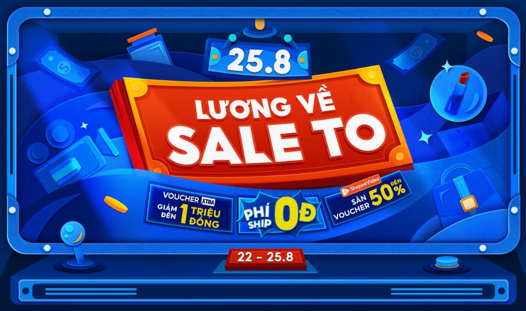 Shopee 1.1 Lương về, Shopee “bùng nổ” ưu đãi: Voucher 1 triệu đồng, phí ship 0 đồng, tha hồ “tậu” đồ đi chơi lễ