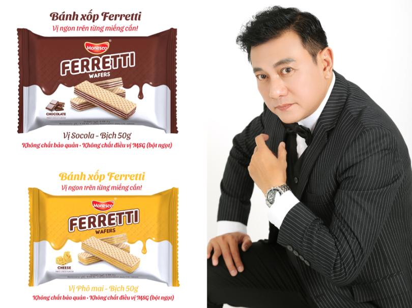 bánh xốp Ferretti được nhập trực tiếp từ Indonesia Hoàng Phúc 13 Hoàng Phúc thêm nghề tay trái kinh doanh bánh xốp Ferretti Wafers nhập khẩu 