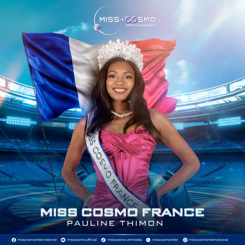 Miss Cosmo France 2024 Pauline Thimon Điểm qua profile ấn tượng của 10 đại diện vừa công bố của Miss Cosmo 2024