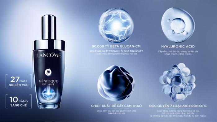 Lancôme Génifique Ultimate 3 Lancôme Génifique Ultimate mới   Cuộc cách mạng của khoa học phục hồi da