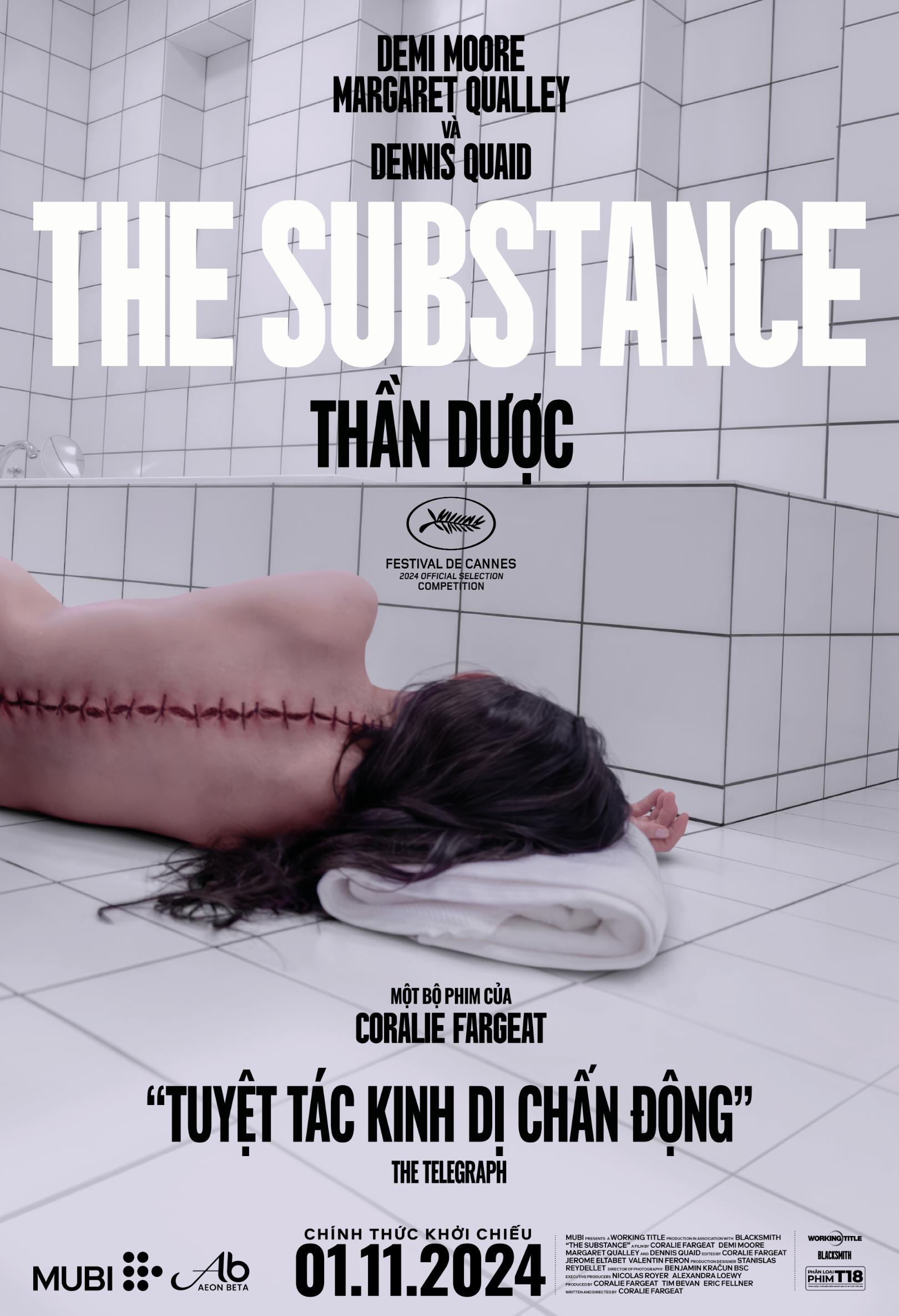 The Substance 1 2 The Substance: Phim kinh dị gây sốt tại Cannes 2024 sẽ ra mắt tại Việt Nam