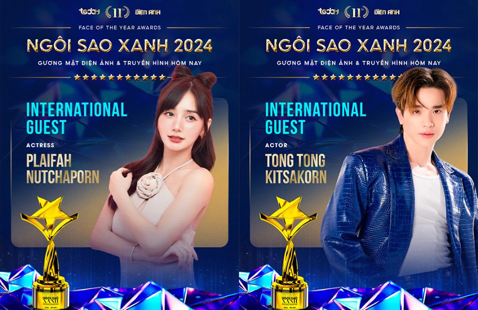 Bộ đôi DV Thái Lan Gala trao giải thưởng Ngôi Sao Xanh 2024 quy tụ hơn 300 ngôi sao trong nước lẫn quốc tế