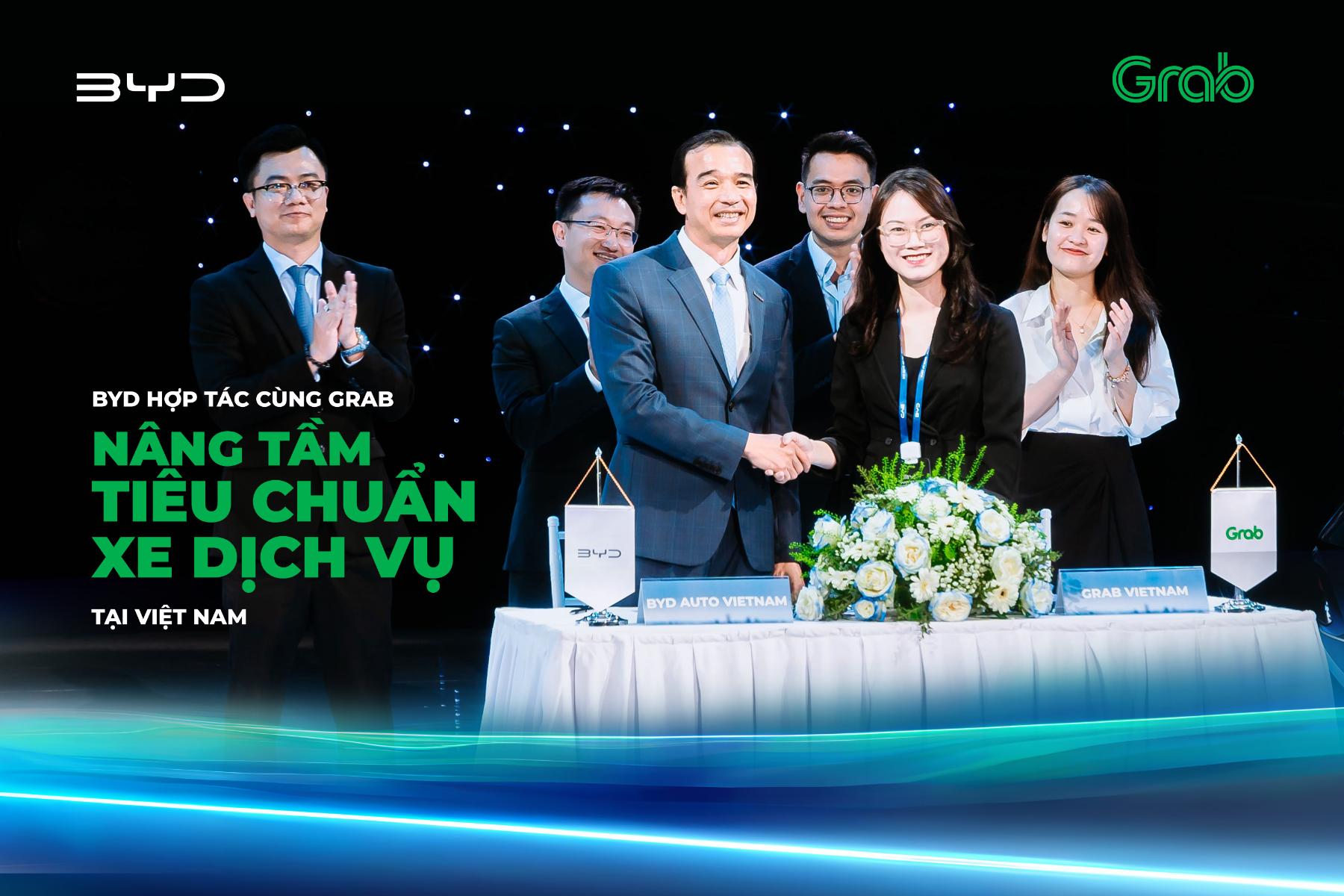 BYD x Grab 4 2 BYD và Grab Việt Nam hợp tác nhằm thúc đẩy nhu cầu sử dụng xe điện tại Việt Nam