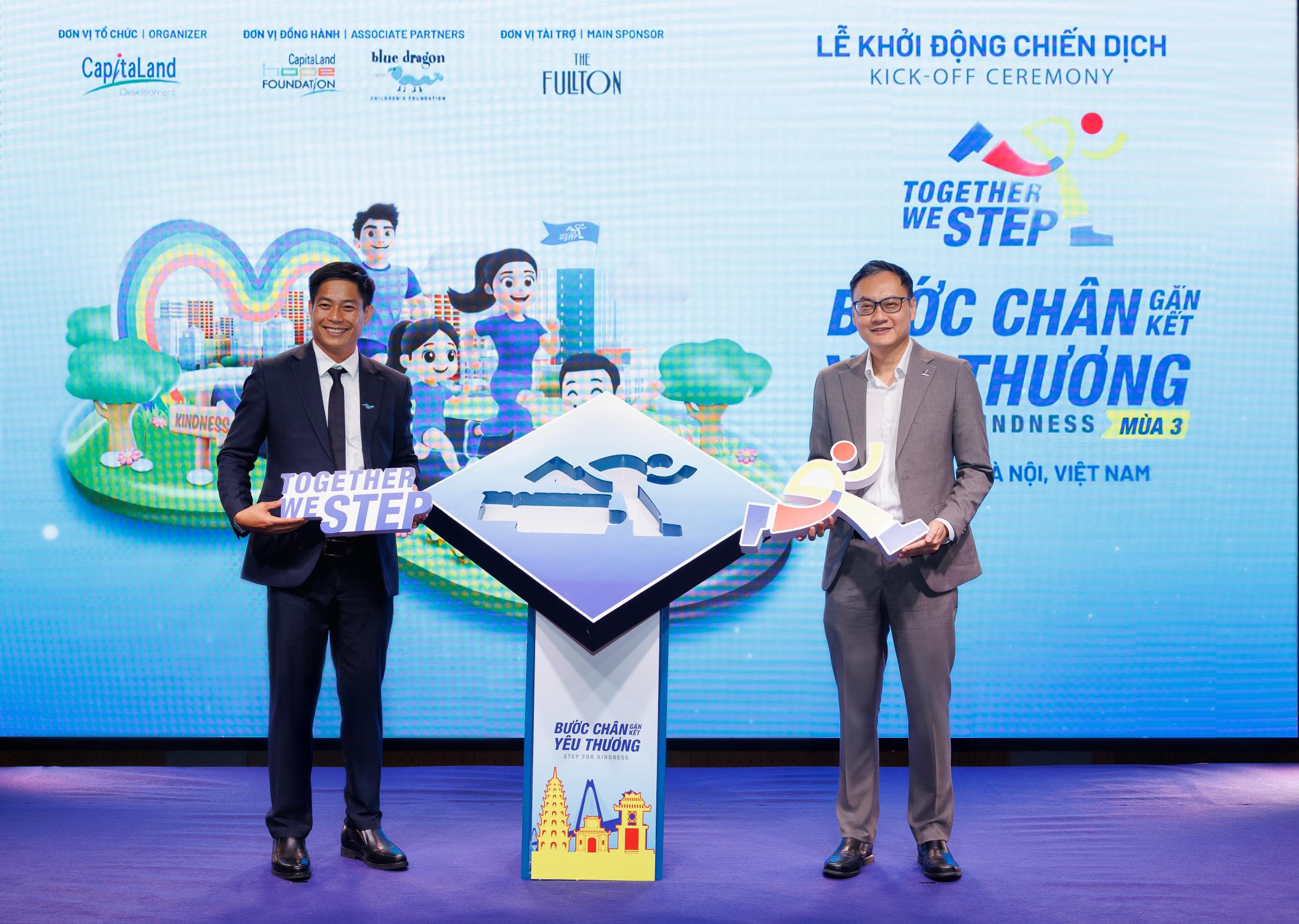 CapitaLand Development tiếp tục hành trình “Bước chân gắn kết yêu thương” lần 3 2. Ông Alwin Low và ông Đỗ Duy Vị CapitaLand Development tiếp tục hành trình “Bước chân gắn kết yêu thương” lần 3