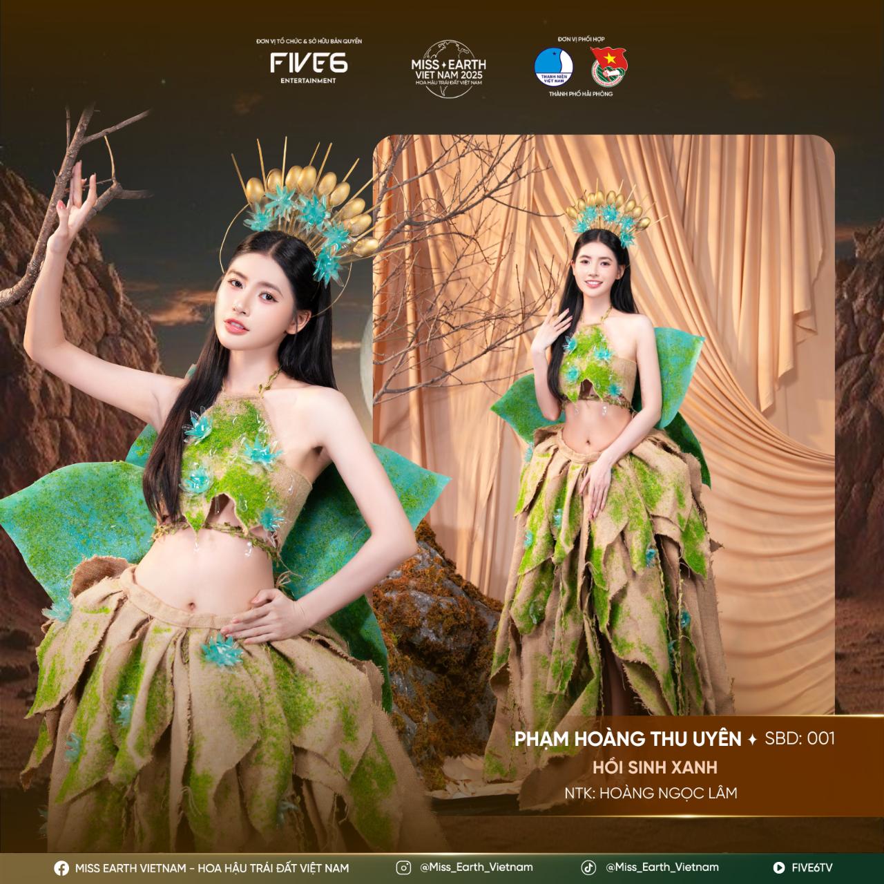 THU UYÊN Nhiều trang phục tái chế ấn tượng tại Miss Earth Vietnam 2025