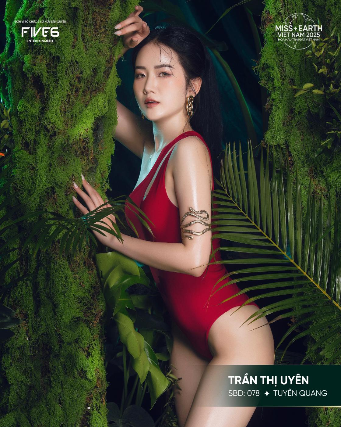 THỊ UYÊN Top 46 Miss Earth Vietnam 2025 gây sốt với bộ ảnh bikini quyến rũ
