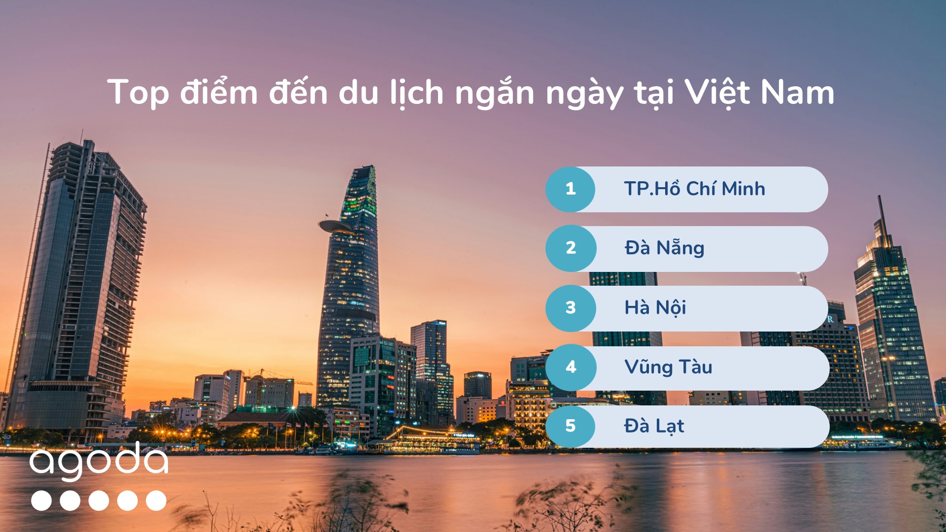 Visual VN 1 Agoda công bố Top 5 điểm đến tại Việt Nam cho chuyến đi du lịch ngắn ngày